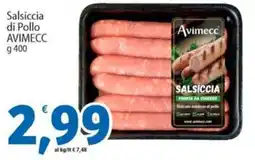 Sidis Salsiccia di Pollo AVIMECC offerta