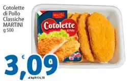 Sidis Cotolette di Pollo Classiche MARTINI offerta