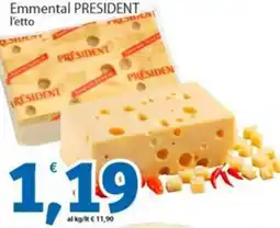 Sidis Emmental PRESIDENT offerta