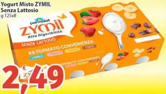 Sidis Yogurt Misto ZYMIL Senza Lattosio offerta
