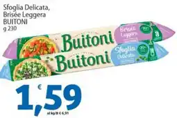 Sidis Sfoglia Delicata, Brisée Leggera BUITONI offerta