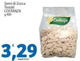 Sidis Semi di Zucca Tostati COSTANZA offerta
