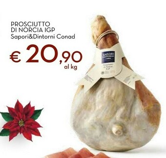 Conad Sapori&dintorni conad prosciutto di norcia igp offerta