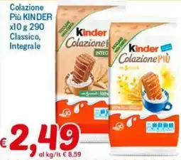 Sidis Colazione Più KINDER x10 offerta