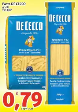 Sidis Pasta DE CECCO offerta