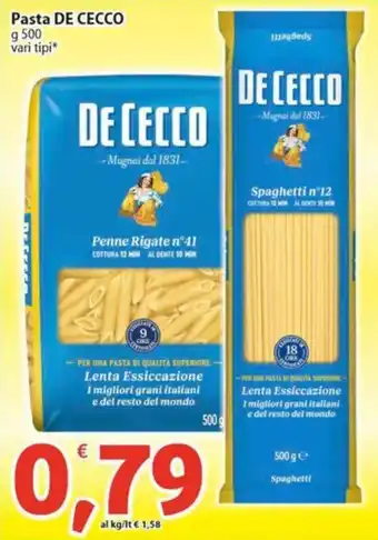 Sidis Pasta DE CECCO offerta