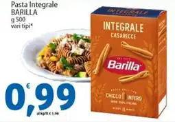 Sidis Pasta Integrale BARILLA vari tipi offerta