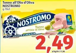 Sidis Tonno all'Olio d'Oliva NOSTROMO offerta