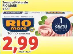 Sidis Tonno al Naturale RIO MARE offerta