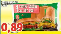 Sidis Panini per Hot Dog PANDITTAINO x4 offerta