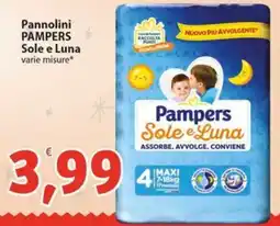 Sidis Pannolini PAMPERS Sole e Luna offerta
