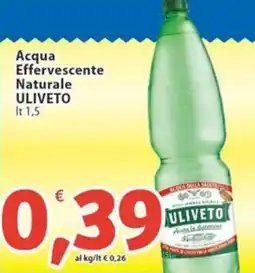 Sidis Acqua Effervescente Naturale ULIVETO offerta