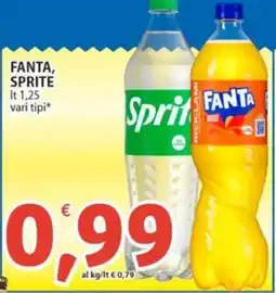 Sidis FANTA, SPRITE vari tipi offerta