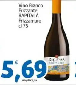 Sidis Vino Bianco Frizzante RAPITALÀ offerta