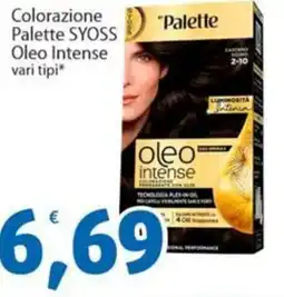 Sidis Colorazione Palette SYOSS Oleo Intense vari tipi offerta