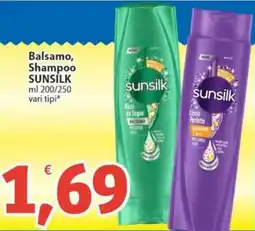 Sidis Balsamo, Shampoo SUNSILK offerta