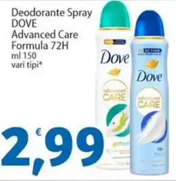 Sidis Deodorante Spray DOVE offerta