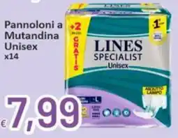 Sidis Pannoloni a Mutandina Unisex x14 offerta