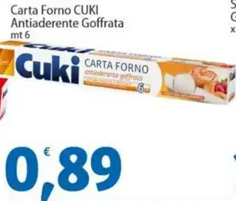 Sidis Carta Forno CUKI offerta