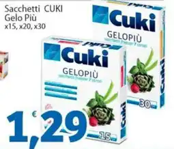 Sidis Sacchetti CUKI Gelo Più x15, x20, x30 offerta