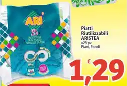 Sidis Piatti Riutilizzabili ARISTEA offerta
