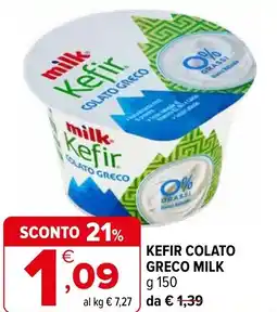 Iperal Kefir colato greco MILK offerta