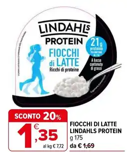 Iperal Fiocchi di latte LINDAHLS PROTEIN offerta