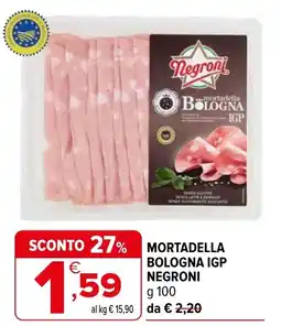 Iperal Mortadella bologna IGP NEGRONI offerta