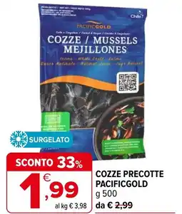Iperal Cozze precotte PACIFICGOLD offerta