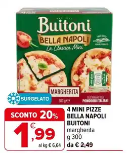 Iperal 4 mini pizze bella napoli BUITONI offerta