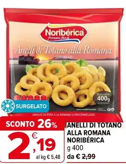 Iperal Anelli di totano alla romana NORIBÉRICA offerta