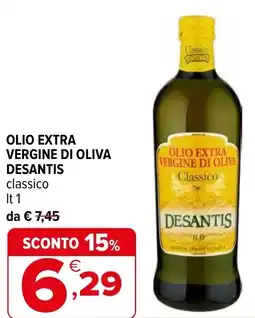 Iperal Olio extra vergine di oliva DESANTIS offerta