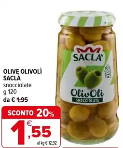 Iperal Olive olivolì SACLÀ offerta