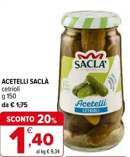 Iperal Acetelli SACLÀ offerta