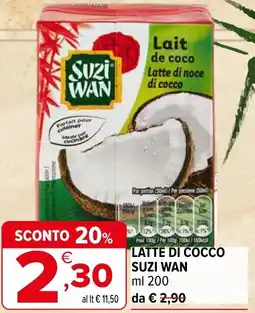 Iperal Latte di cocco SUZI WAN offerta