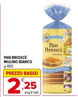 Iperal Pan brioscè MULINO BIANCO offerta