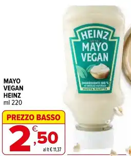 Iperal Mayo vegan HEINZ offerta