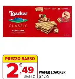 Iperal Wafer LOACKER offerta