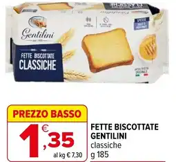 Iperal Fette biscottate GENTILINI classiche offerta