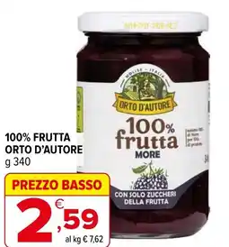 Iperal 100% frutta ORTO D'AUTORE offerta