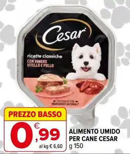Iperal Alimento umido per cane CESAR offerta