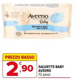 Iperal Salviette baby AVEENO 72 pezzi offerta