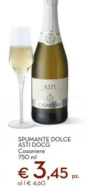 Conad Casaniere spumante dolce asti docg 750ml offerta