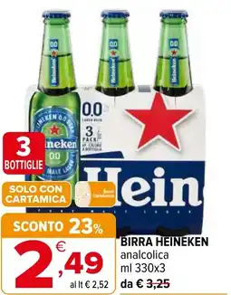 Iperal Birra HEINEKEN analcolica offerta