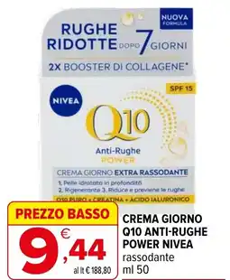 Iperal Crema giorno Q10 anti-rughe power NIVEA offerta