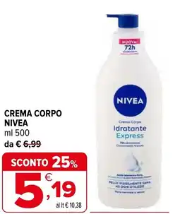 Iperal Crema corpo NIVEA offerta