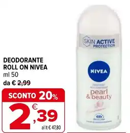 Iperal Deodorante roll on NIVEA offerta