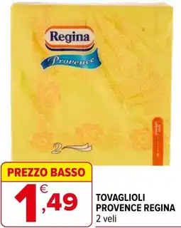 Iperal Tovaglioli provence REGINA 2 veli offerta