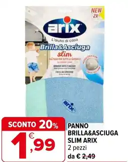 Iperal Panno brilla&asciuga slim ARIX offerta