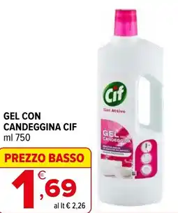 Iperal Gel con candeggina CIF offerta